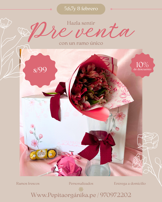 Caja deluxe con astromelias