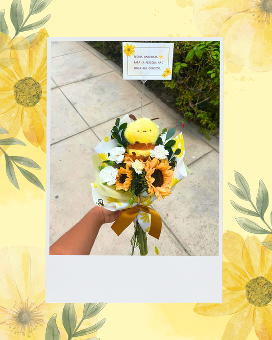 Ramo de girasoles + abejita