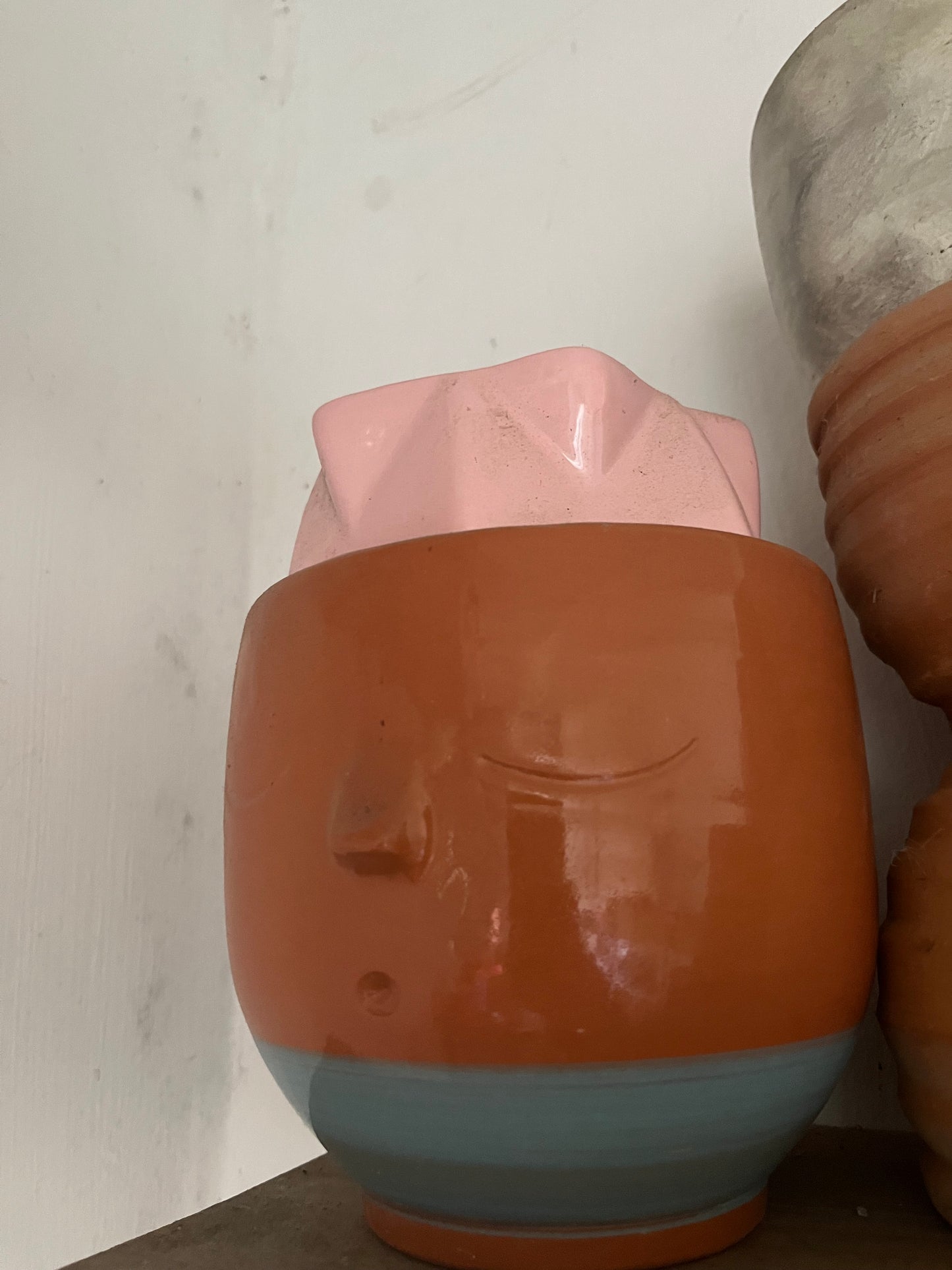 Maceta arcilla carita