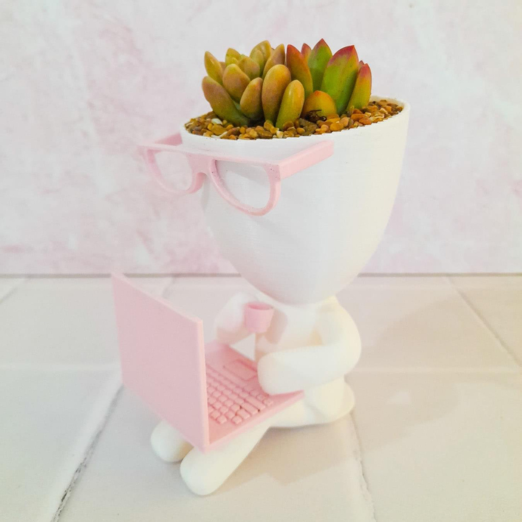 Maceta 3D Workaholic