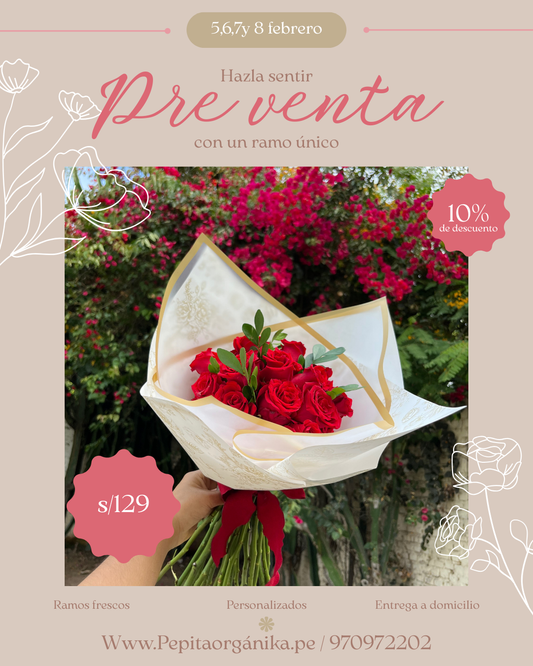 Ramo de 24 rosas mini