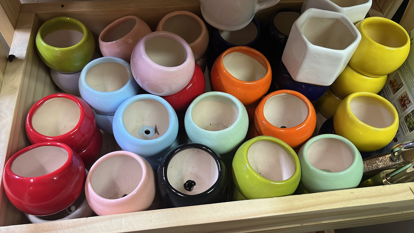 12 Macetas colores