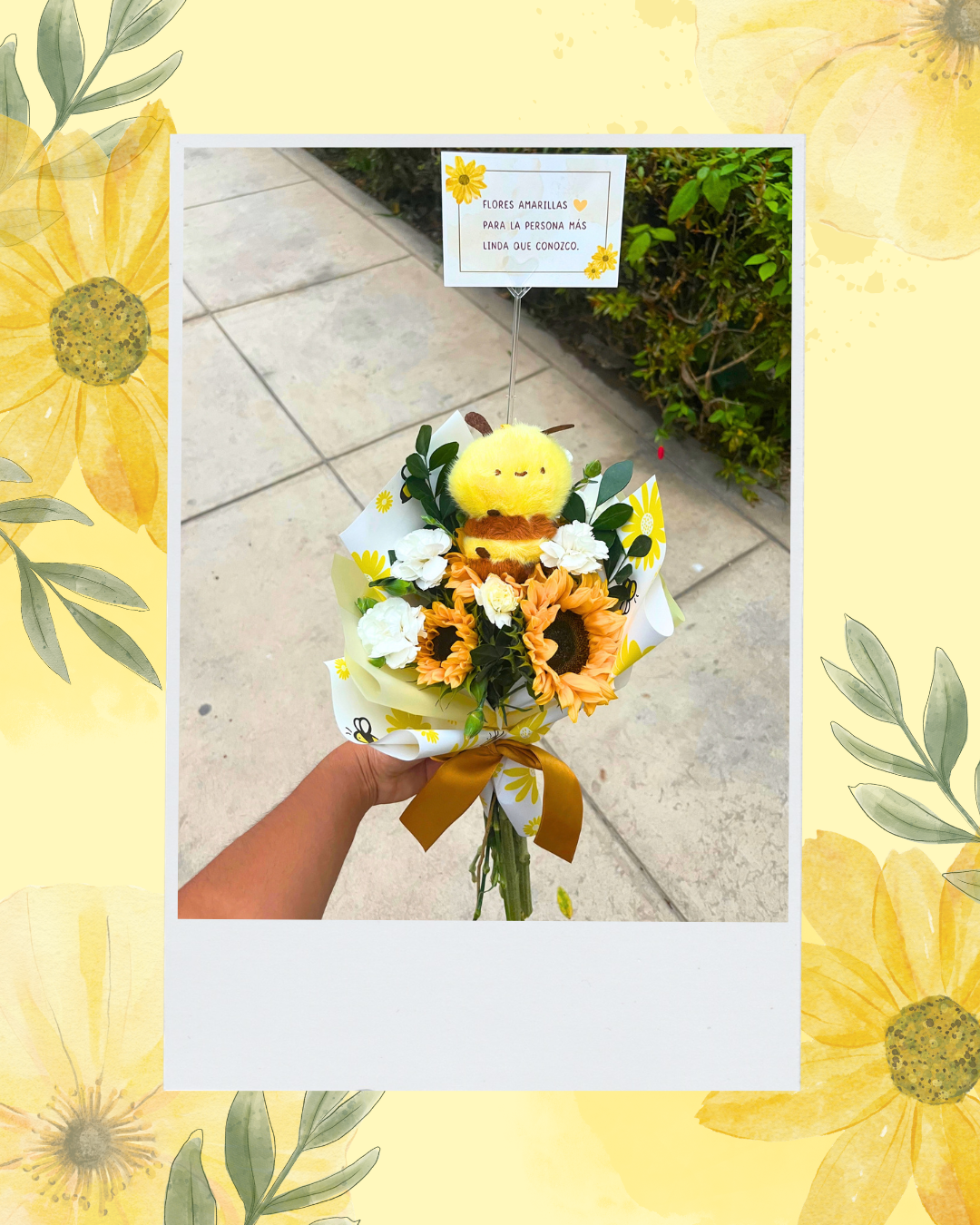 Ramo de girasoles + abejita