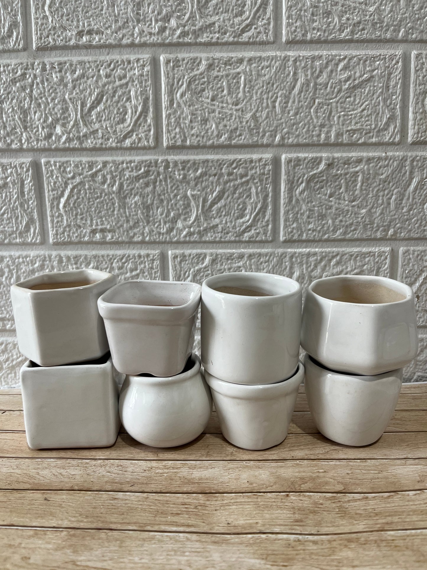 Pack 8 macetas loza