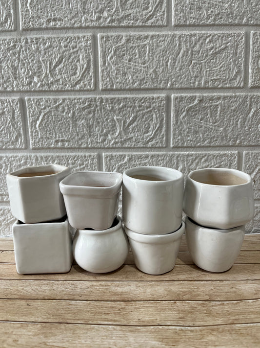 Pack 8 macetas loza