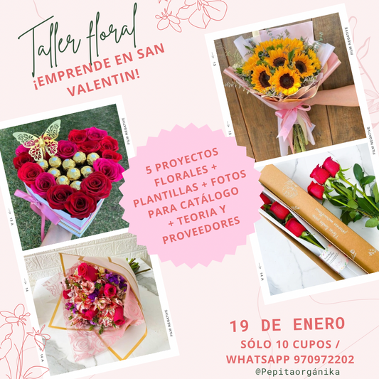 Taller floral san Valentin