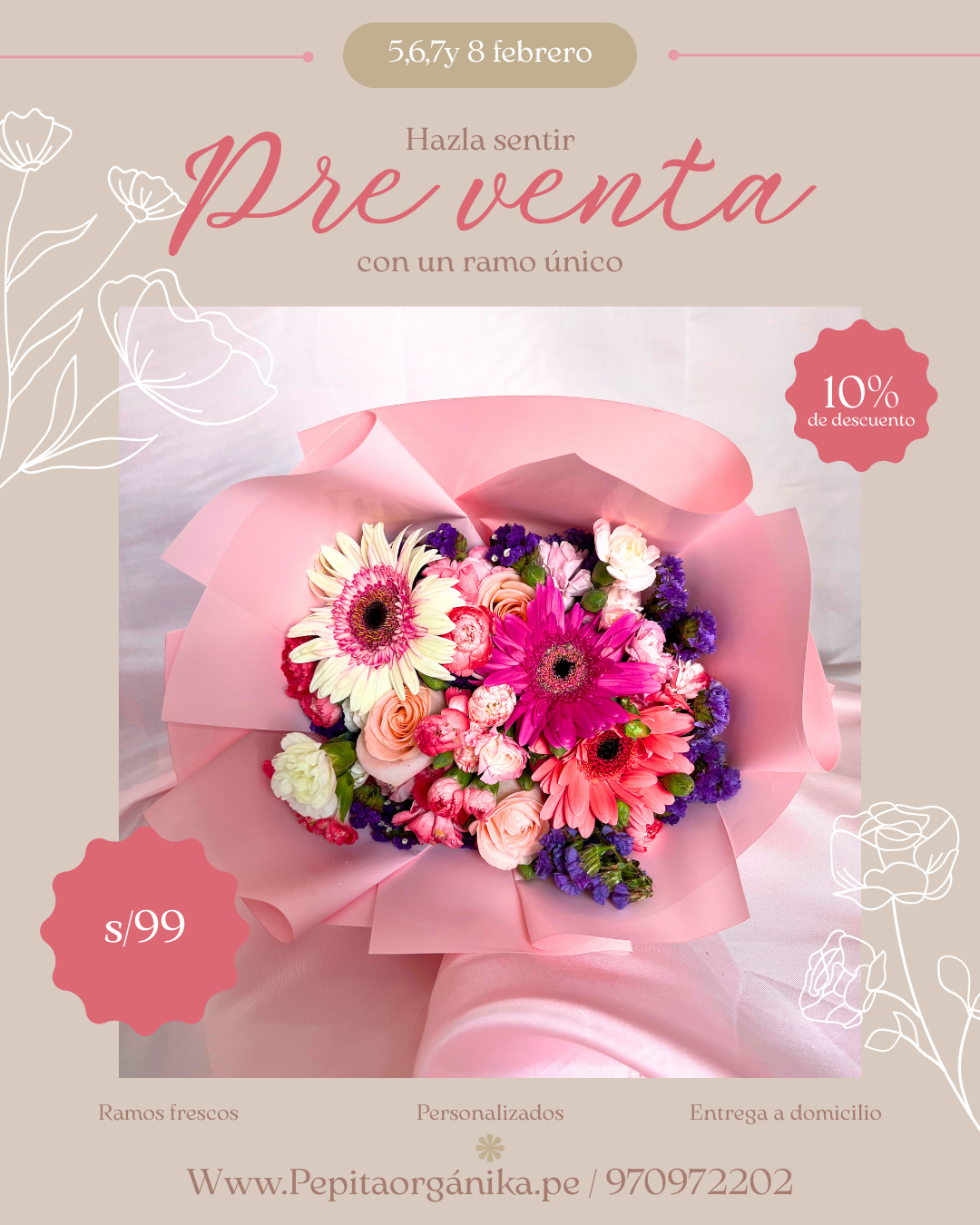 Ramo gerberas